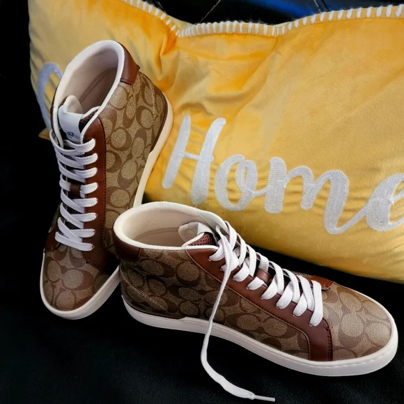 Coach | Shoes | Clip High Top Sneaker | Poshmark
